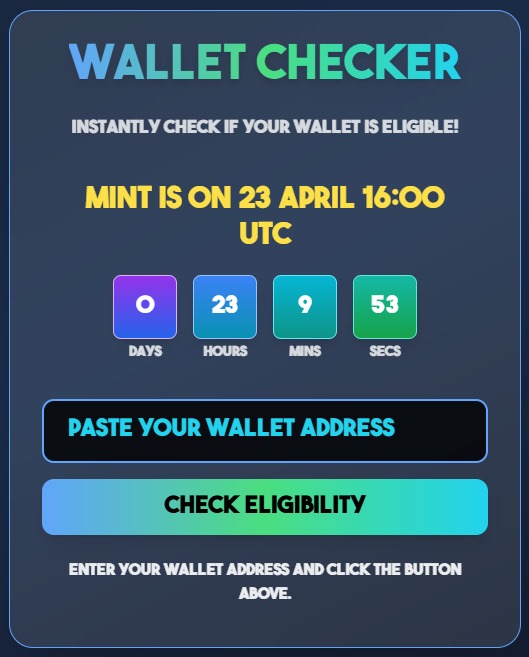 Dashboard NFT Airdrop Gotcha Game