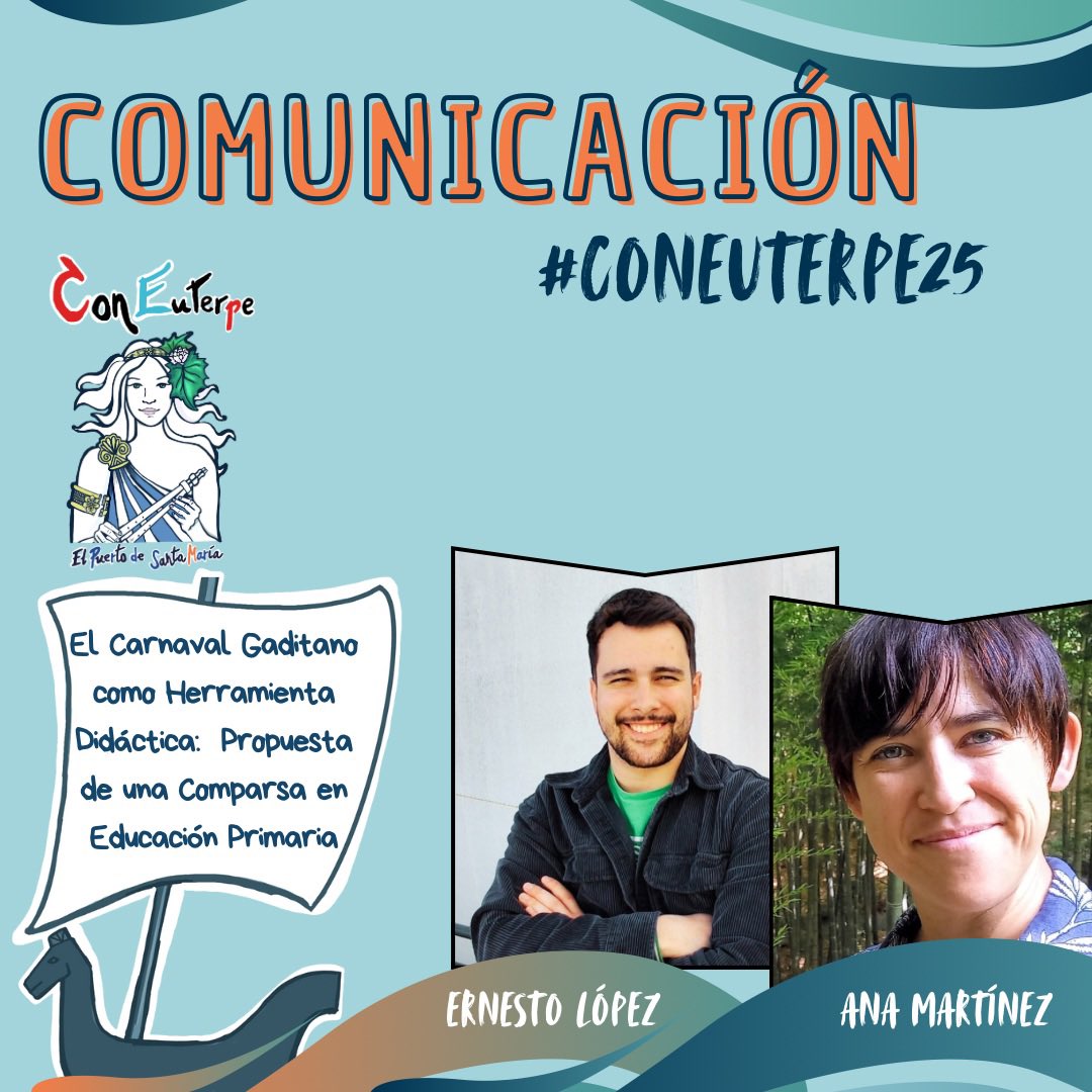 En una sede tan carnavalera #ElPuertoConEuterpe 🥸🎉 no podía faltar una mesa d #comunicacionesdinámicas con propuestas didácticas relacionadas con la #músicapopular y las agrupaciones d #carnavaldecádiz 

congresoconeuterpe.es/comunicaciones…

#ConEuterpe25
#YoConEuterpe 
#nosimportalamúsica
