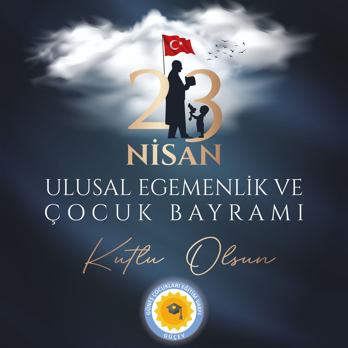 Başöğretmen Mustafa Kemal Atatürk'ün Çocuklara armağan ettiği, dünyada eşi benzeri olmayan "Ulusal Egemenlik ve Çocuk Bayramı"mız Kutlu Olsun