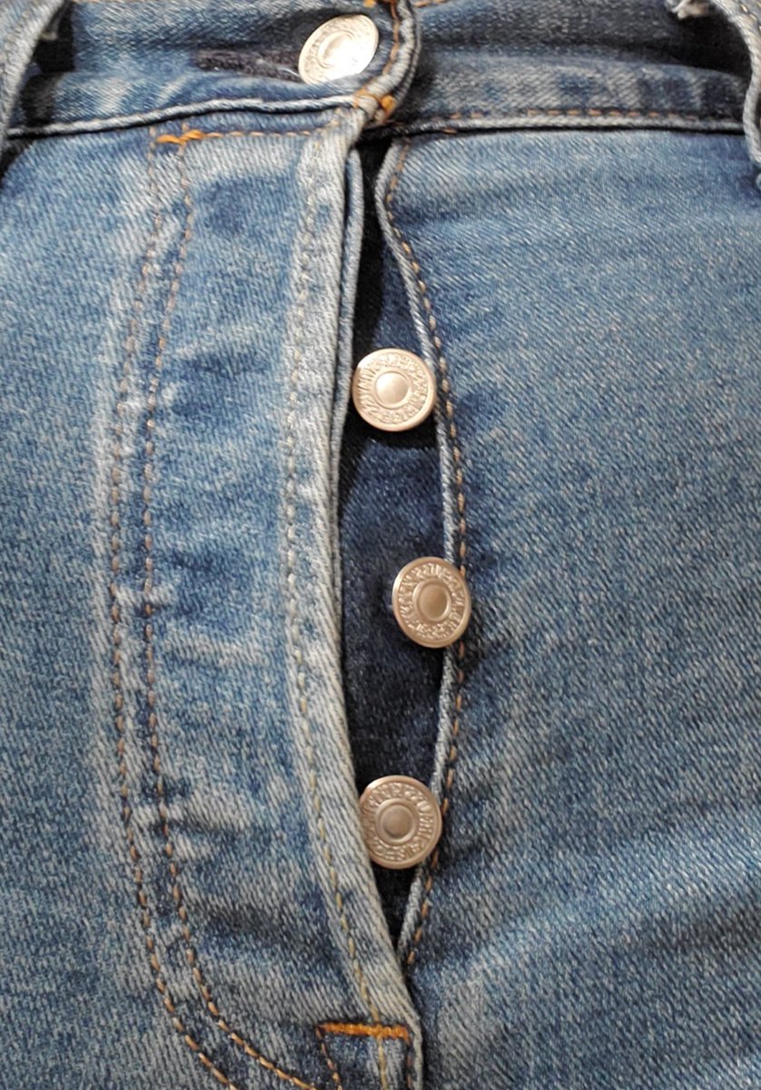 Button-fly jeans are not what they used to be or I'm not what I used to be.