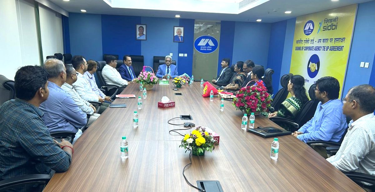 sidbiofficial's tweet image. SIDBI entered into a partnership with United India Insurance Company Limited ( @UnitedIndiaInsu ) to advance its commitment towards meeting the financial needs of the MSME sector. This collaboration leverages UIICL&apos;s 88 years of insurance expertise and SIDBI&apos;s extensive reach to…