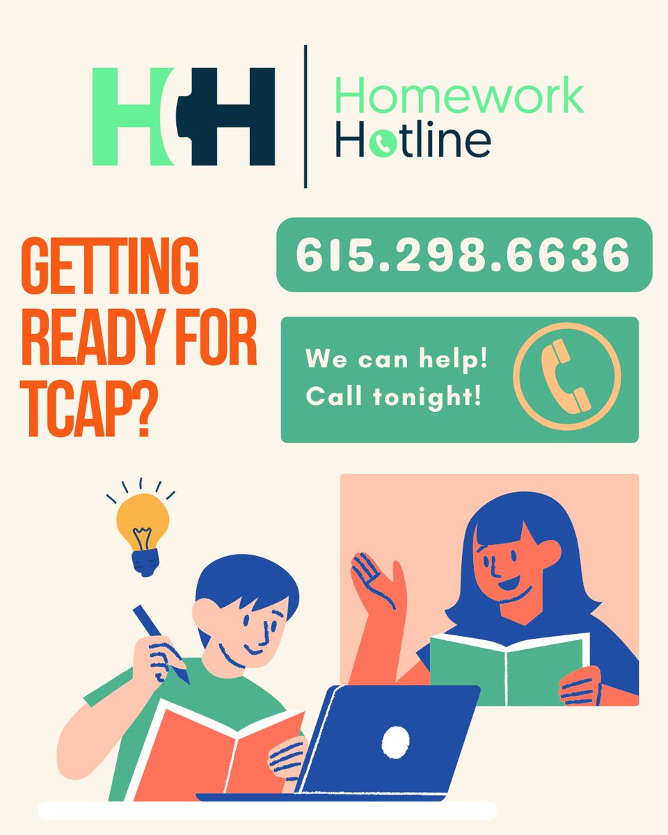 As Tennessee students are in the thick of TCAP testing, we’re sending you all encouragement as you make it through this final stretch! Remember, we’re here through May 8 if you need any tutoring support during testing season. You’ve got this!