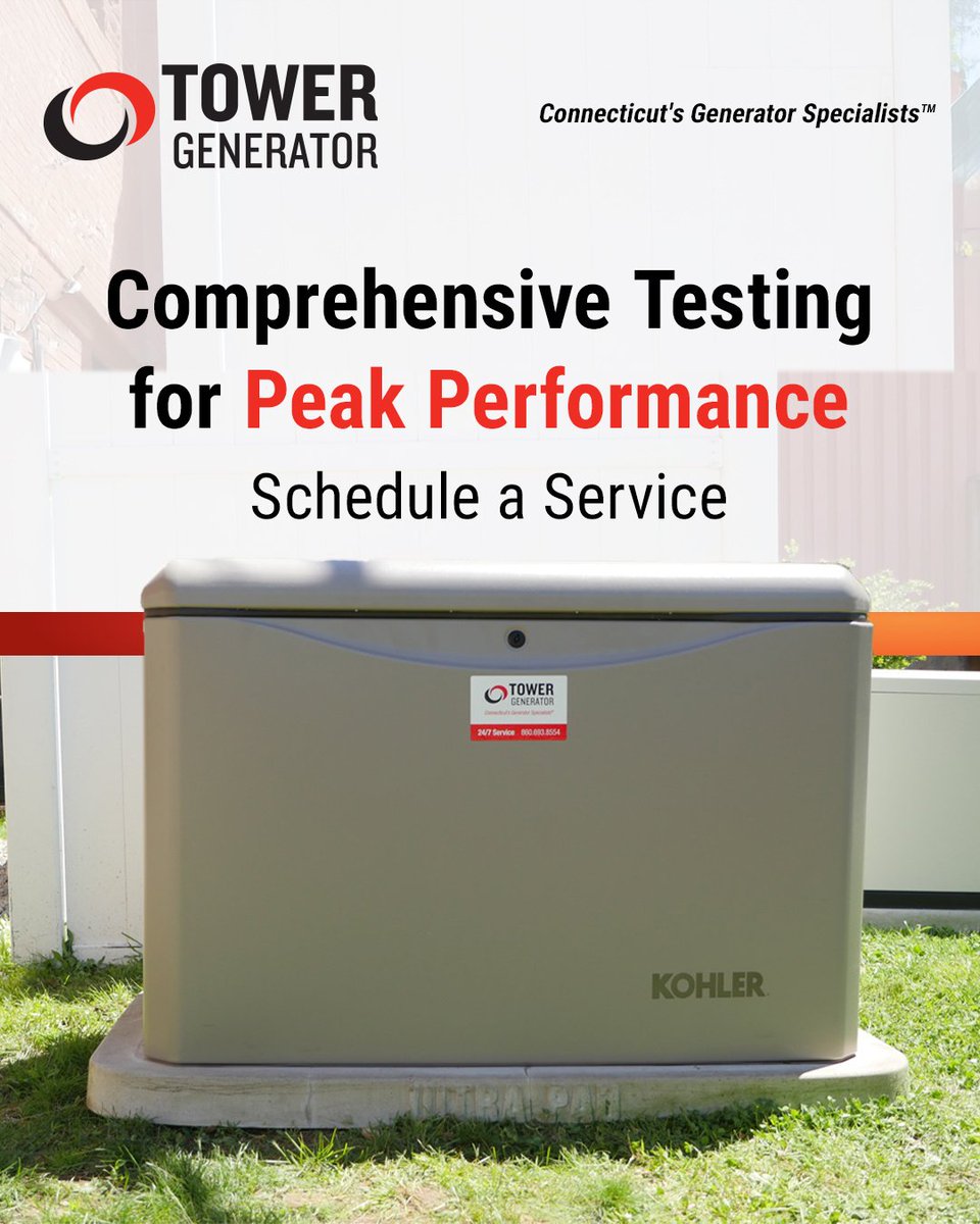 TowerGenerator's tweet image. Ensure your #generator is always ready with our 81-Point Inspection at Tower Generator! 🔍 Our thorough check covers everything from fuel systems and battery health to electrical connections and load testing. Learn more: hubs.ly/Q03hrLHg0