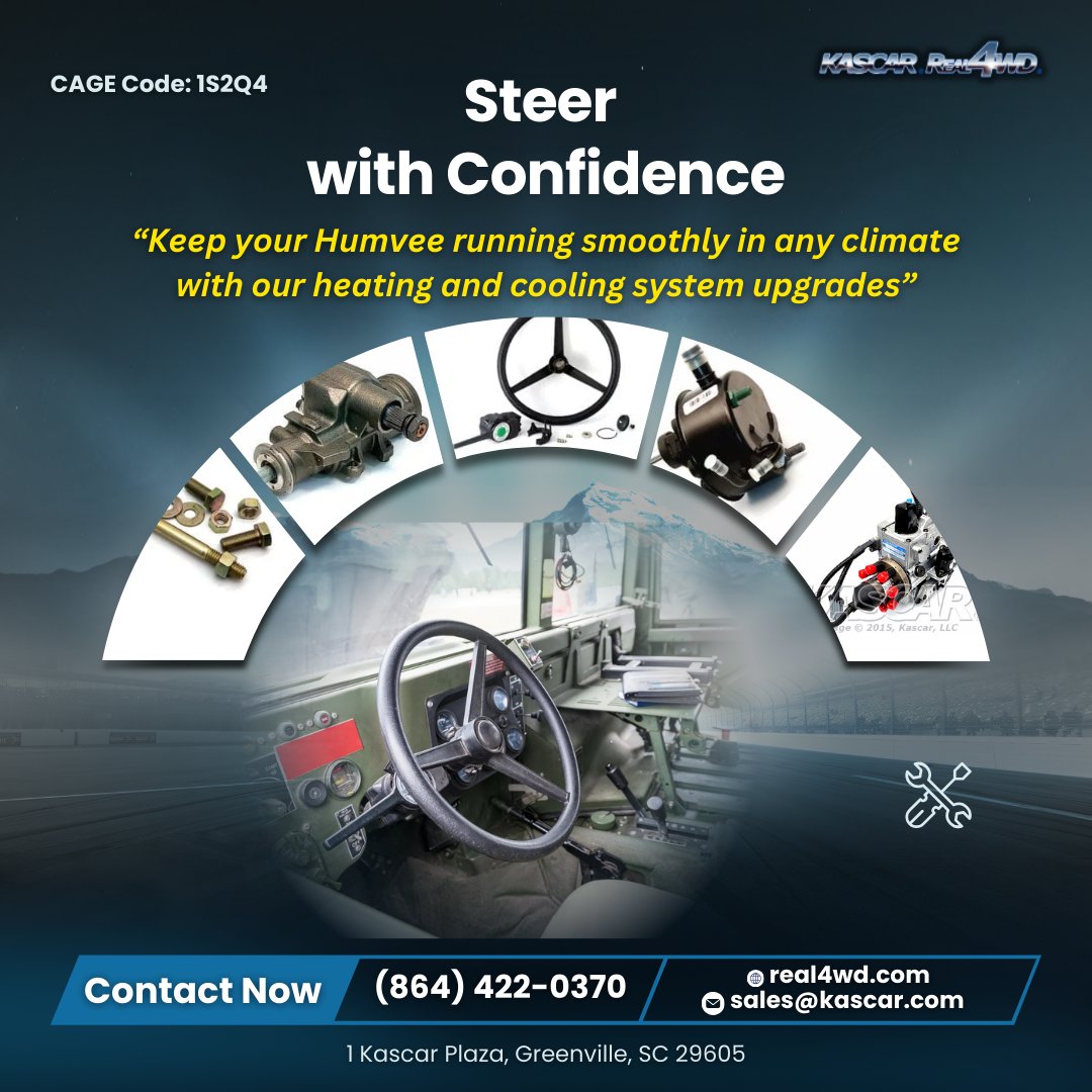 real4wd_kascar's tweet image. Steering System Components
Precision Steering for Every Drive!  🛞
Upgrade to high-quality steering components for smoother control and safer rides. 

📞 (864) 422-0370 | 🌐 real4wd.com | 📧 sales@kascar.com
 #SteeringUpgrade #SmoothControl #VehicleHandling #Real4WD
