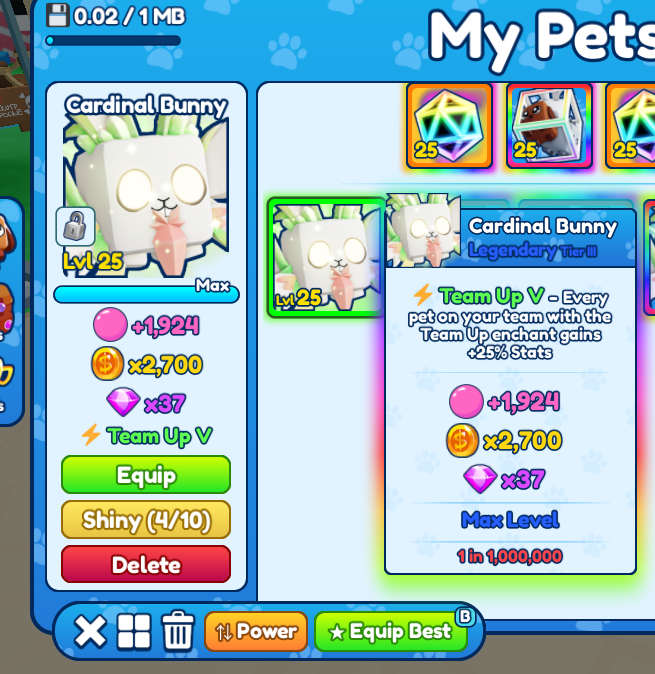 🎉Cardinal Bunny Giveaway!

➤ How to Enter:

•1️⃣Follow me!  
•2️⃣Like my newest video! &amp; Repost!
•3️⃣Comment your Roblox username👇
youtube.com/watch?v=Lz8O1Q…
🏆 1 Winner 🏆 Ends in 24 hours, Goodluck!

#BubbleGumSimulatorINFINITY #BGSI #BGSIGiveaways