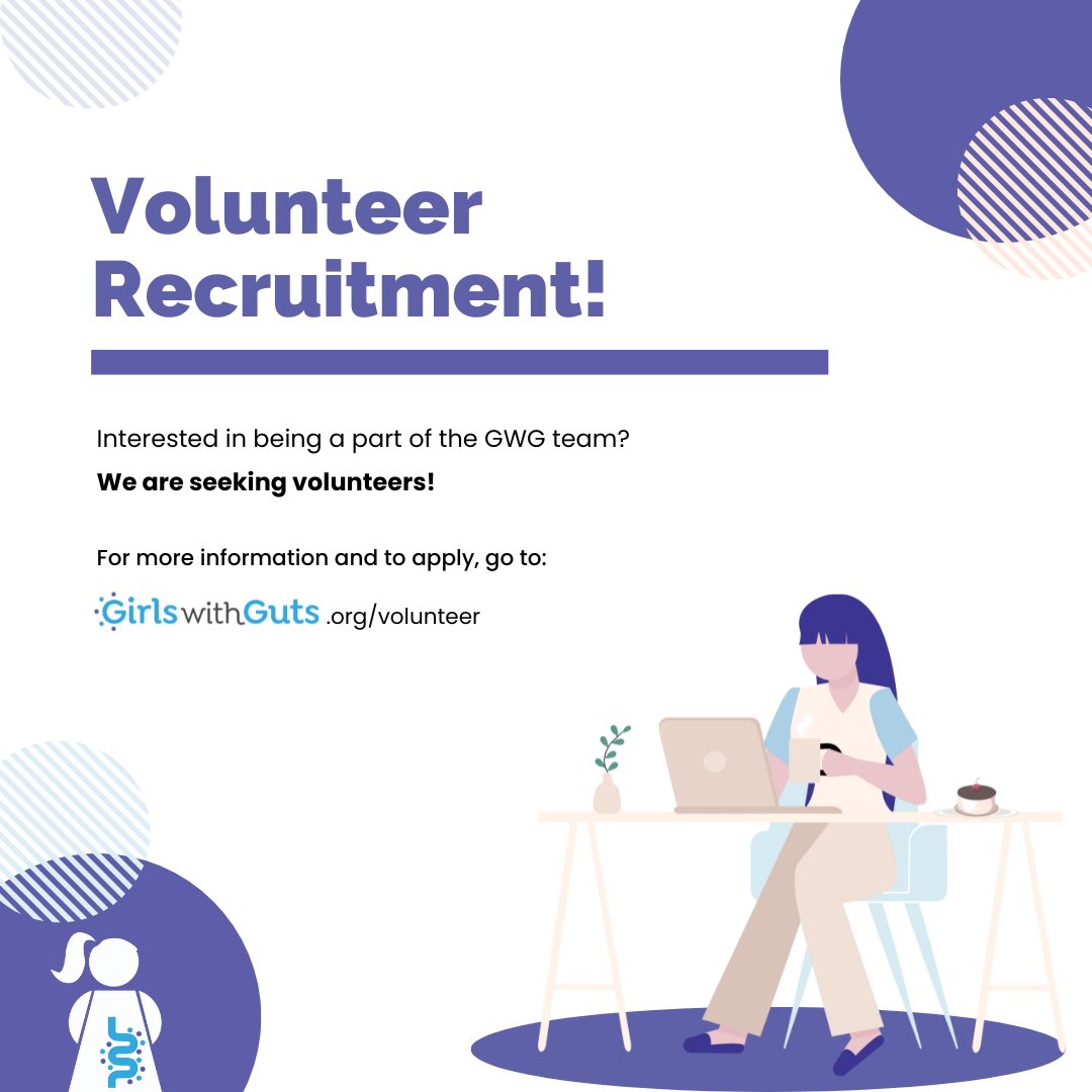 Are you passionate about empowering women with IBD and/or ostomies? Are you looking for a way to give back, use your skills, and be part of a supportive, inspiring community?

Girls With Guts is looking for VOLUNTEERS! 

Learn more &amp; apply:  

girlswithguts.org/get-involved/v…
