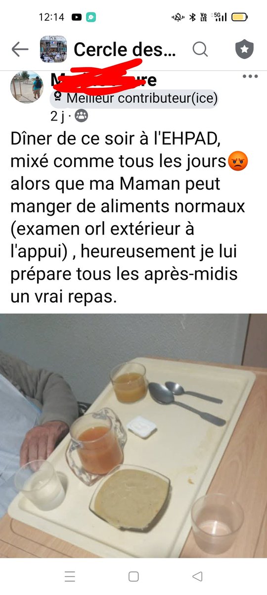 Voici le dîner servi hier à une vieille dame vivant en Ehpad.
Un plateau d'une tristesse à pleurer.
Comme ts les jours💔
On mange mieux en prison... Sans doute parce que les vieux ne se rebellent pas et n'organisent pas de mutineries.
<a href="/JeromeGuedj/">Jérôme Guedj</a> 
<a href="/Chef_YAlleno/">Yannick Alléno</a> 
<a href="/ChefGuyMartin/">Chef Guy Martin</a>