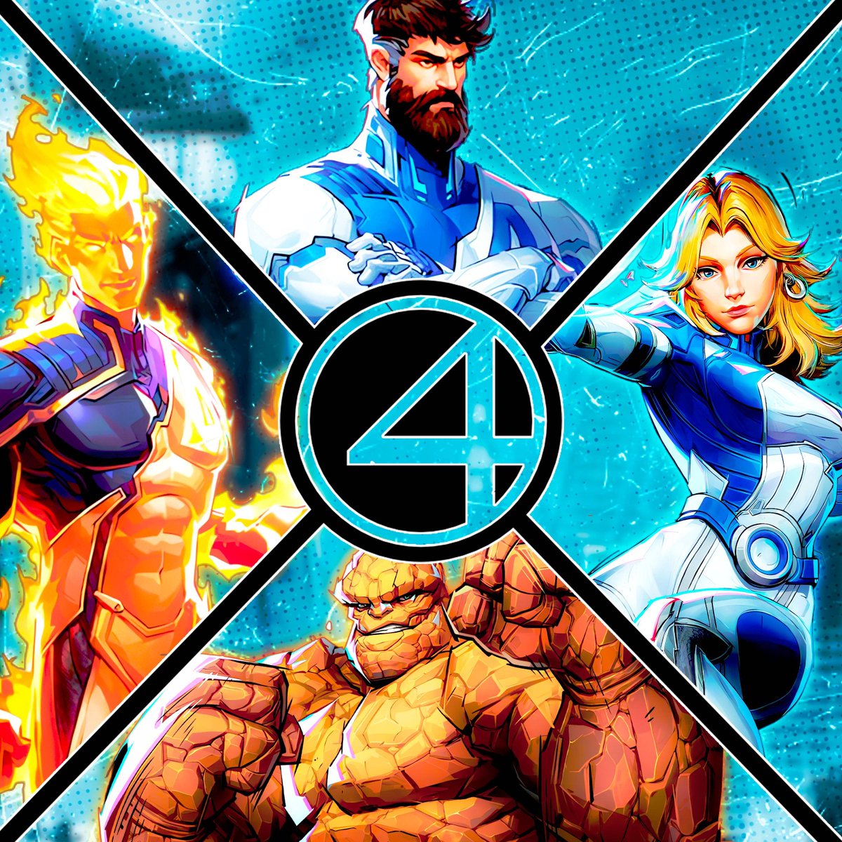 Ayer con <a href="/LuisMc0430/">LuisMc🇲🇽 ||COMISIONES ABIERTAS||</a> ya les revelamos a los Vengadores y a los Guardianes de la Galaxia... AHORA LES PRESENTAMOS A LOS 4 FANTÁSTICOS! ✨✨

Mr. Fantastic - <a href="/Enuviz_/">𝐄𝐧𝐮𝐯𝐢𝐳 🍏</a> 
Invisible Woman - <a href="/Sunsahria/">Kara ☀️</a> 
Human Torch - <a href="/Bynmc_skill/">BynEMZI™</a> 
The Thing - <a href="/CyanCoat/">CyanCoat</a>