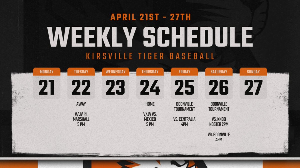 Busy week for the Tigers!