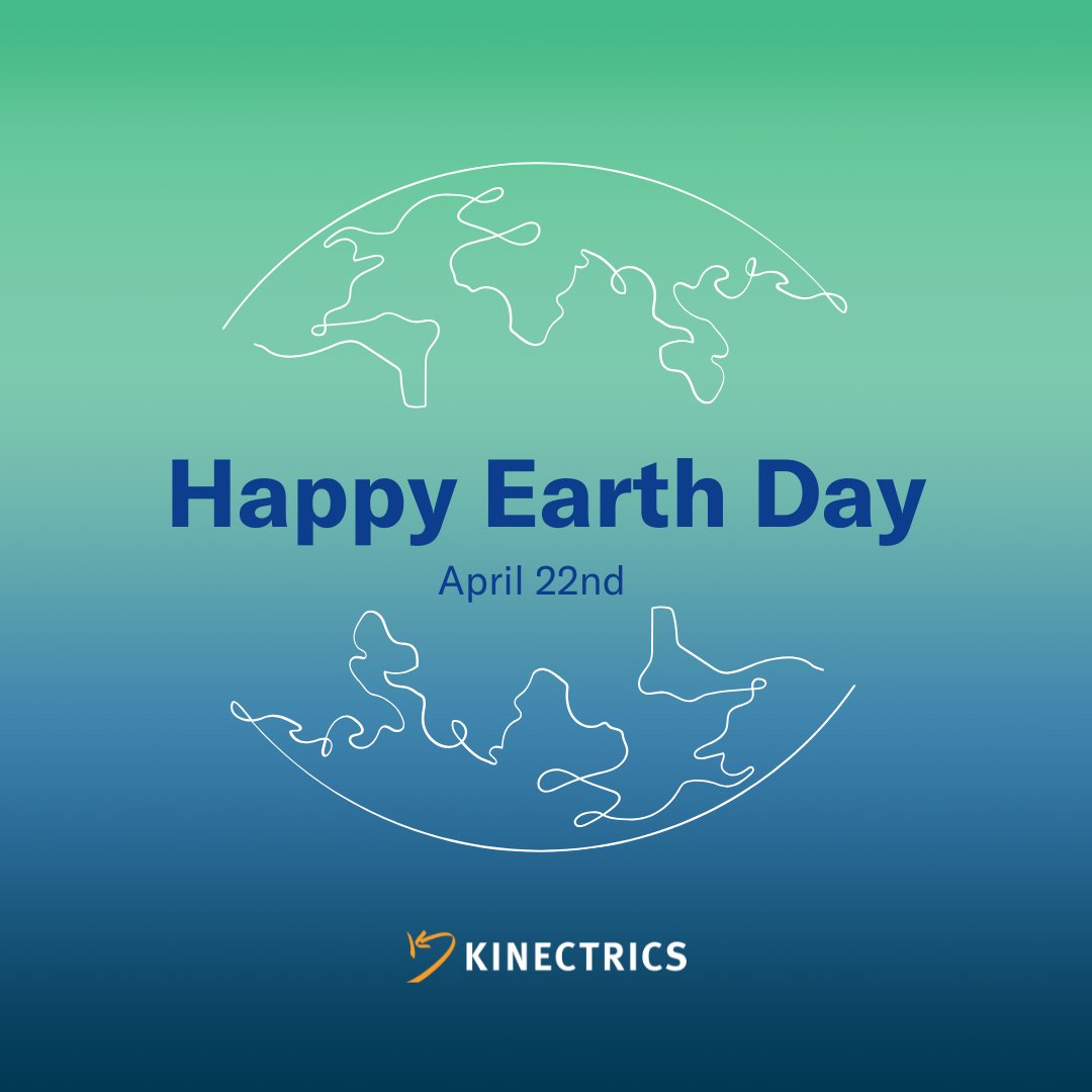 Happy #EarthDay! Today, we reaffirm our commitment to sustainability. Kinectrics believes in a cleaner, greener future powered by clean energy. Through innovation and dedication, we’re working to create a healthier planet for generations to come.
#GreenFuture