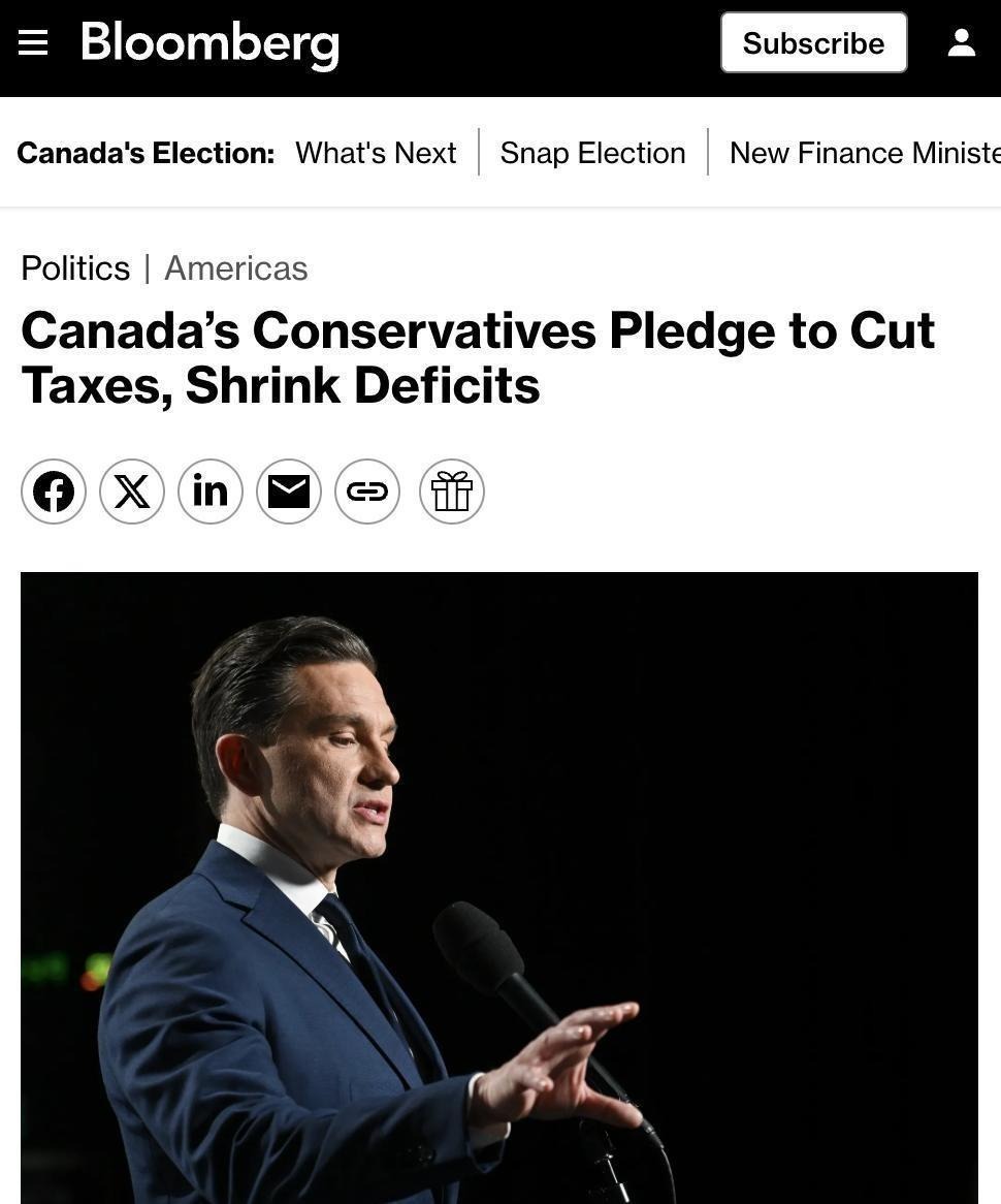 The Conservative Plan for Change will cut the Liberal deficit by 70% with less spending on the bureaucracy, consultants, foreign aid and handouts to insiders. 

Read the plan at ForaChange.ca

Vote for Change. Vote Conservative.
