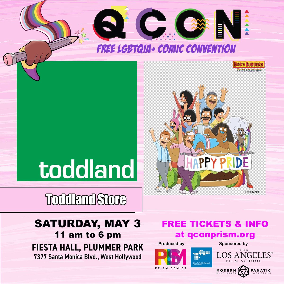 Q CON 2025 is happy to be joined by <a href="/toddlandstore/">toddland #stayrad®</a>!
If you're looking for rad, fun clothing and cool swag from animated TV shows, look no further than toddland.com
REGISTER FOR FREE TICKETS: qconprism.org
#comics #lgbtqia #indie