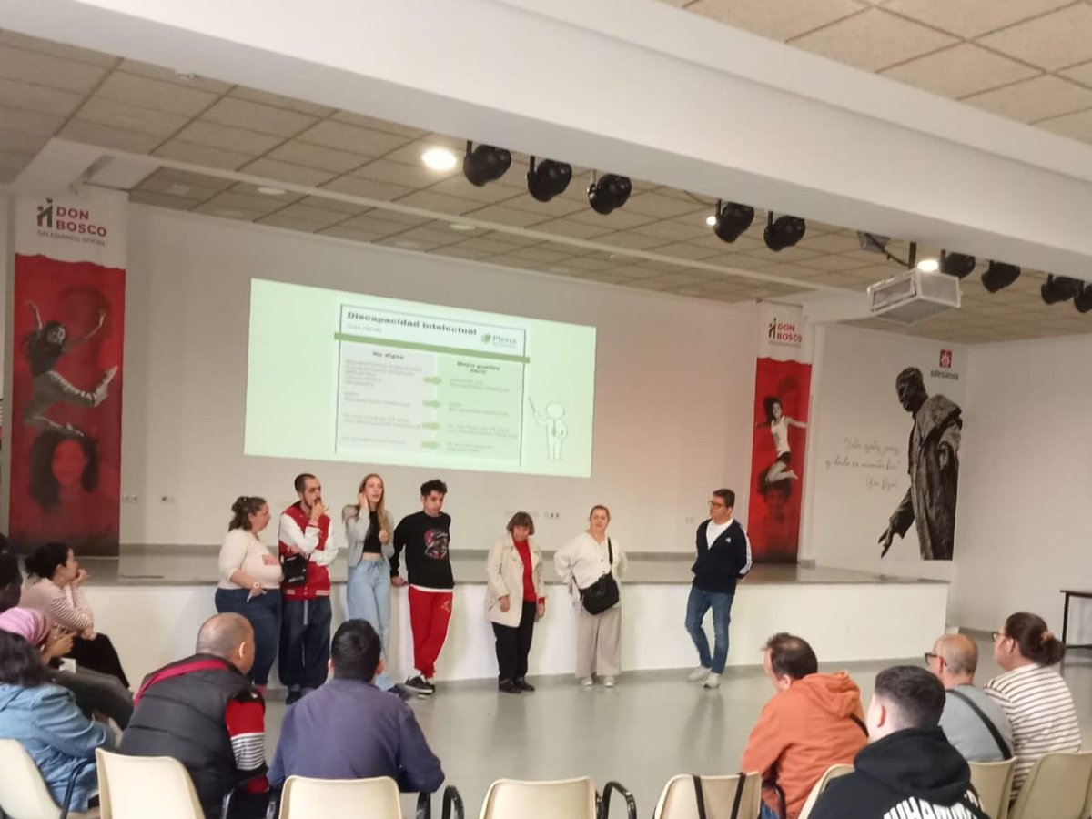 El Grupo de #Autogestores ha llevado a cabo una Charla de Sensibilización Social sobre discapacidad en <a href="/funddonbosco/">✳️ Fundación Don Bosco</a>, en el Polígono Sur, donde jóvenes realizan itinerarios formativos y de insersión laboral, existiendo la Escuela de Segunda Oportunidad. Gratificante jornada.