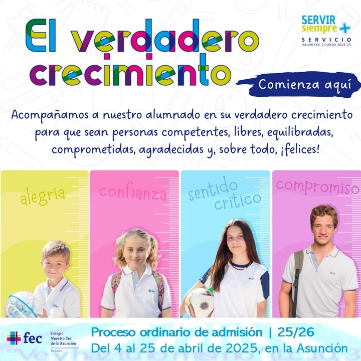 Ven a conocernos cualquier día. Si lo prefieres, ponte en contacto:
📞 924270007
📧 nsasuncion@colegiosfec.com
🗓️ Pide cita en la web nsauncionbadajoz.com o en el QR:
🕐Visítanos en nuestro horario de administración:
De lunes a jueves de 9:00 a 14:00 y de 16:00 a 19:00.
#FEC