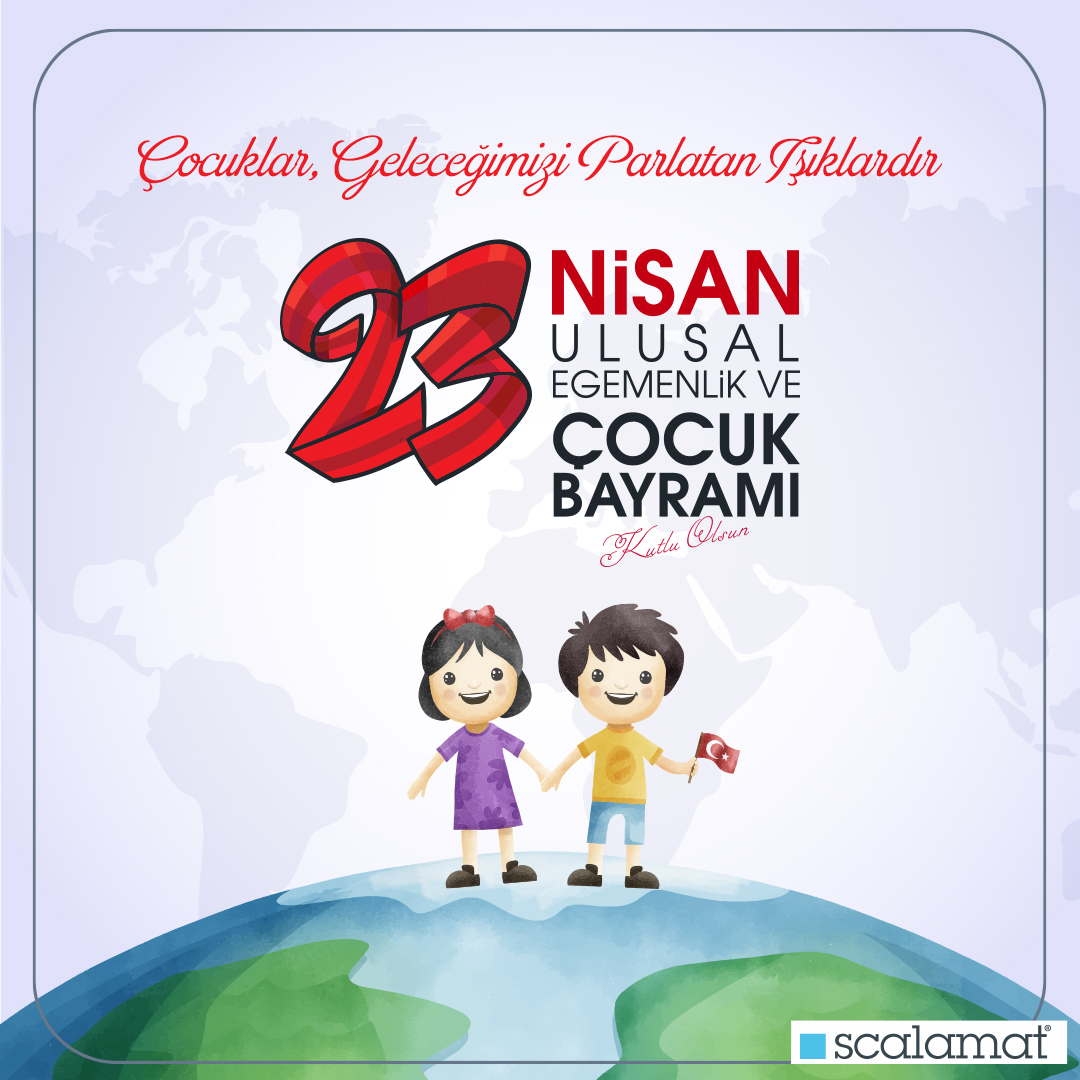 Çocuklar, geleceğimizi parlatan ışıklardır. 23 Nisan Ulusal Egemenlik ve Çocuk Bayramı kutlu olsun!

#Scalamat #23Nisan #UlusalEgemenlikveÇocukBayramı