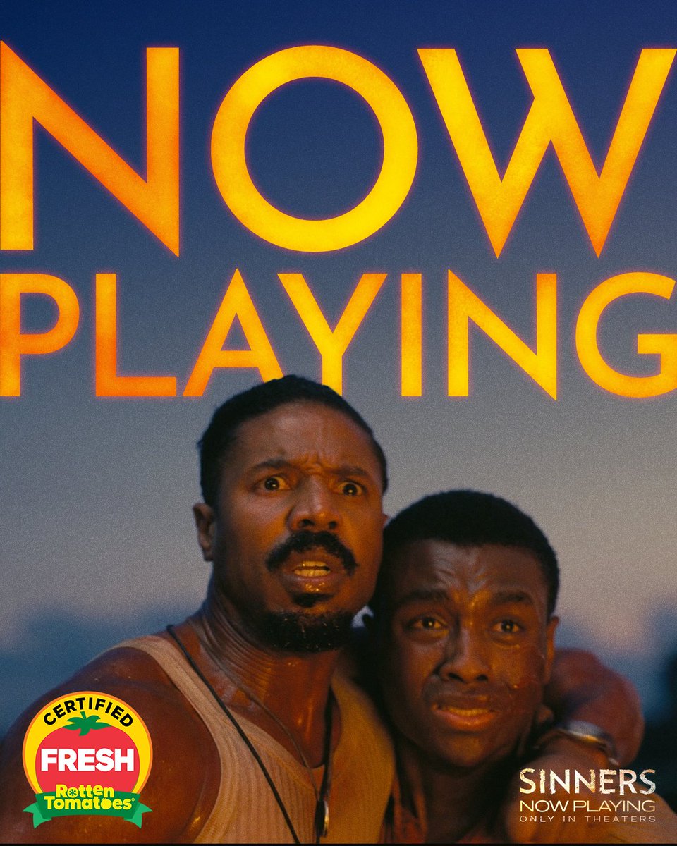 The sun has set, and the fight is on. #SinnersMovie is NOW PLAYING only in theaters and <a href="/IMAX/">IMAX</a>. Get your tickets to experience it now: Fandan.co/SinnersMovie