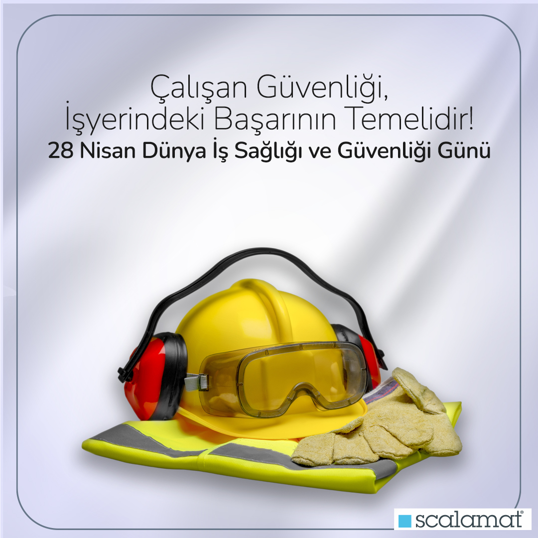 Çalışan güvenliği, işyerindeki başarının temelidir. 28 Nisan Dünya İş Sağlığı ve Güvenliği Günü kutlu olsun!

#Scalamat #İSG #İşSağlığı #İşGüvenliği