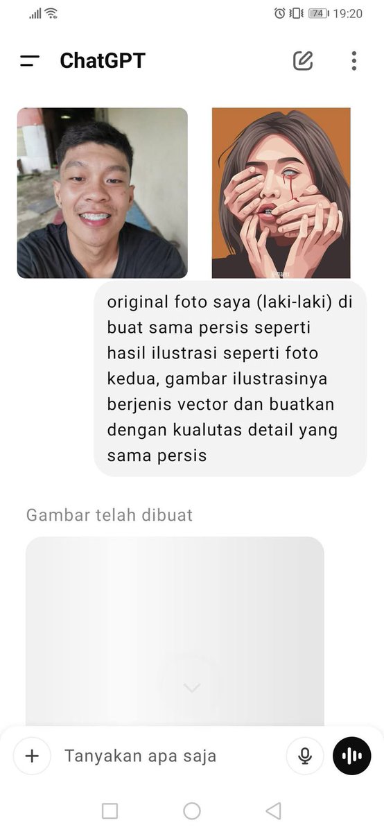 DavindraAR's tweet photo. Kalian bakal ngedukung AI chatgpt atau ngedukung seniman aslinya ? Semoga saja tidak akhir dari segalanya buat para seniman

#vector https://t.co/M1kf0NntNj