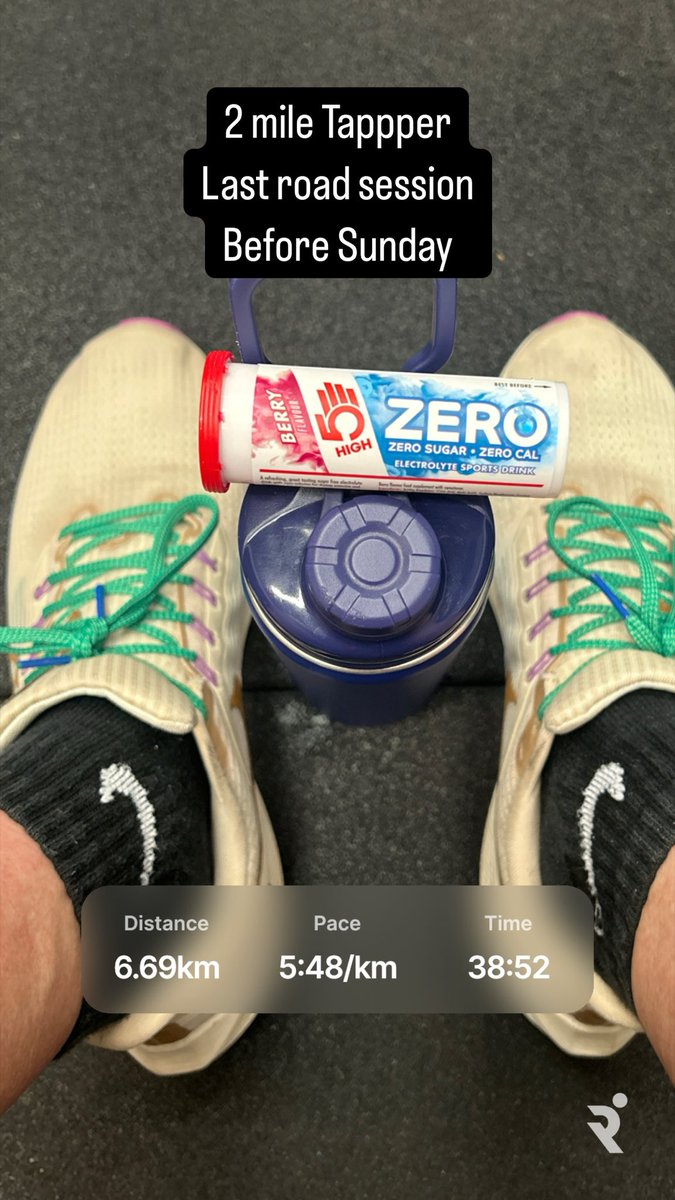 Training completed now for the 240-300 minutes thing on Sunday