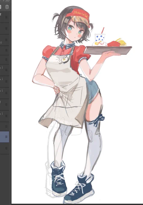 立ち絵楽しいwip 