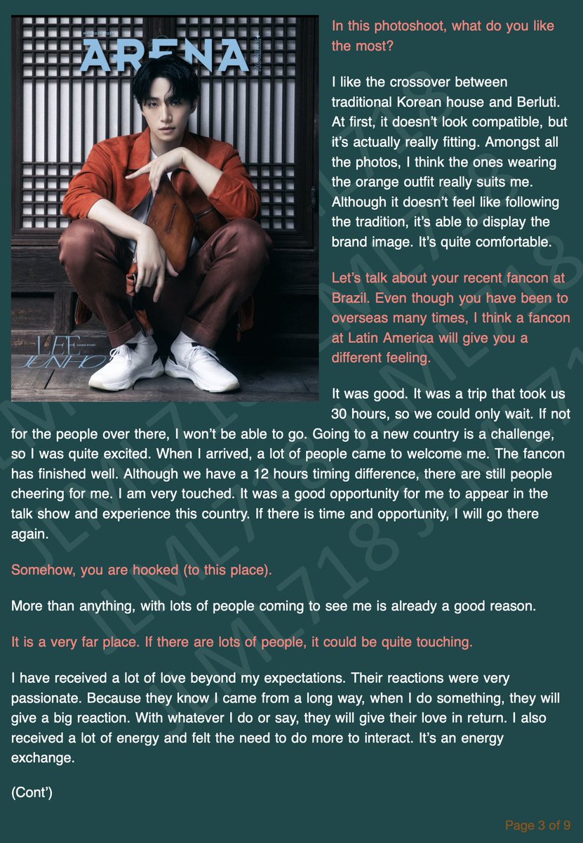 jlml718's tweet photo. #LeeJunho #Junho #이준호 #준호 [ENG TRANS] Arena Homme+ May 2025 Cover Story - Full English Translation by Human Brain. ❌ Do not download my translation and post under your account in any SNS platform. Please read and enjoy. Leave everything behind. Thanks!❌ #EngTrans 

Post 1 out of 3
