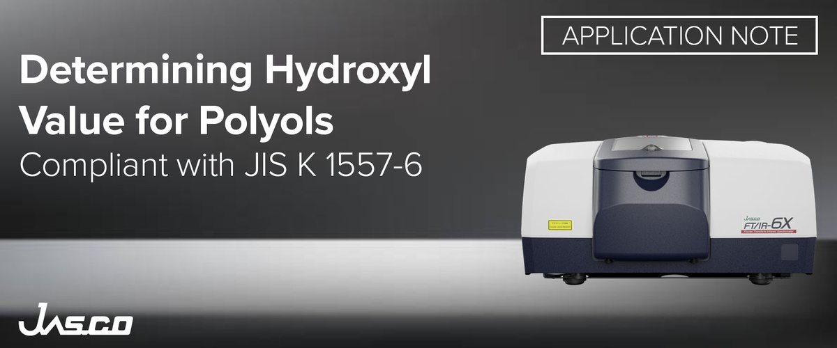Visit our website to learn about how our FTIR-6X can be used in the determination of polyurethanes tensile strength, abrasion and oil resistance, and are found in numerous consumer products.

jascoinc.com/applications/d…

jascoinc.com/products/spect…