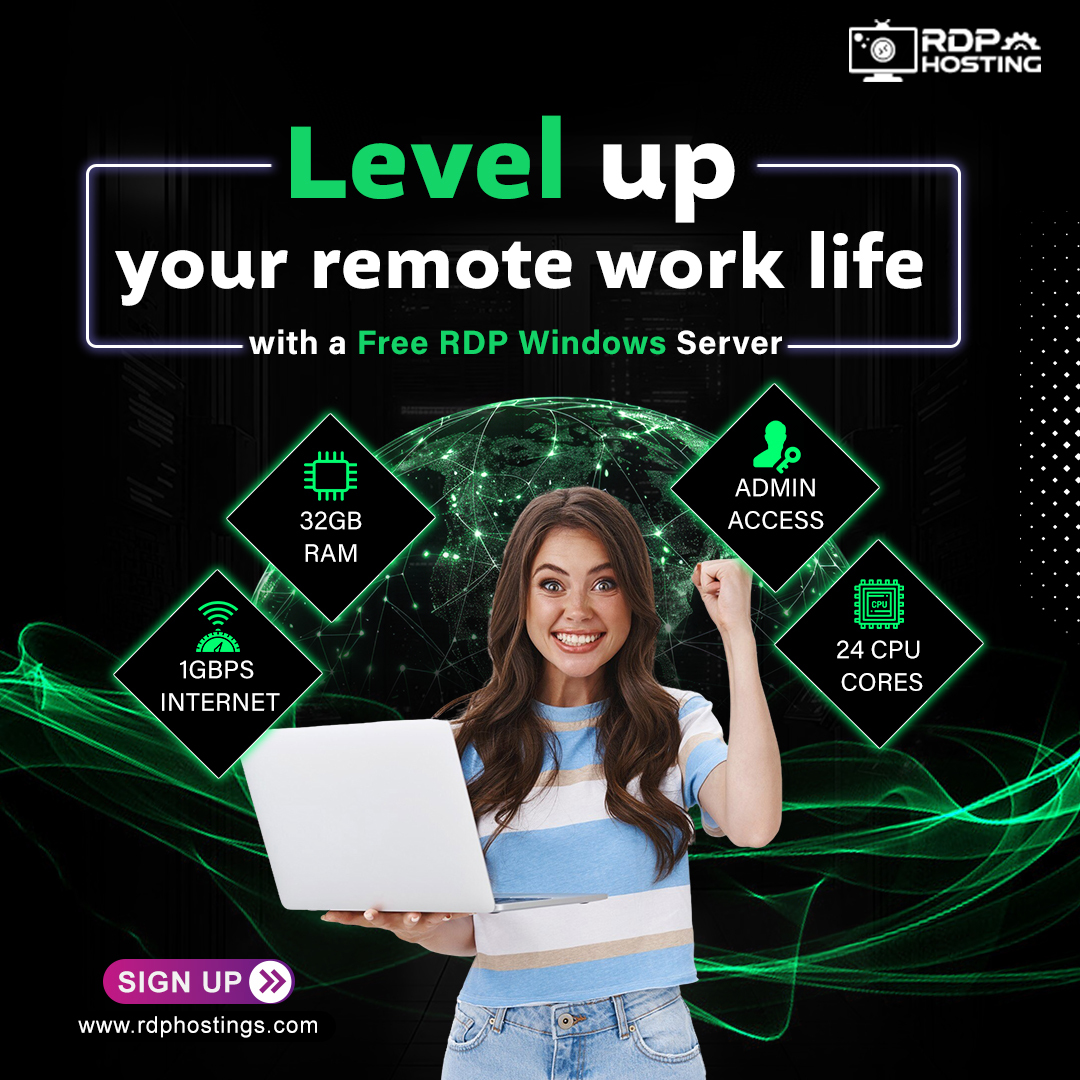 RdpHosting's tweet image. Level 📈up your remote work 💻life with a Free RDP Windows Server💻! Fast, powerful🚀, and activated in 24 hours⌚. With 32GB RAM. Built for speed and stability🌐.

❤️Grab the deal now- rdphostings.com/windows-rdp-se…

#Freerdp #windowsFreeRDP #Freeserver