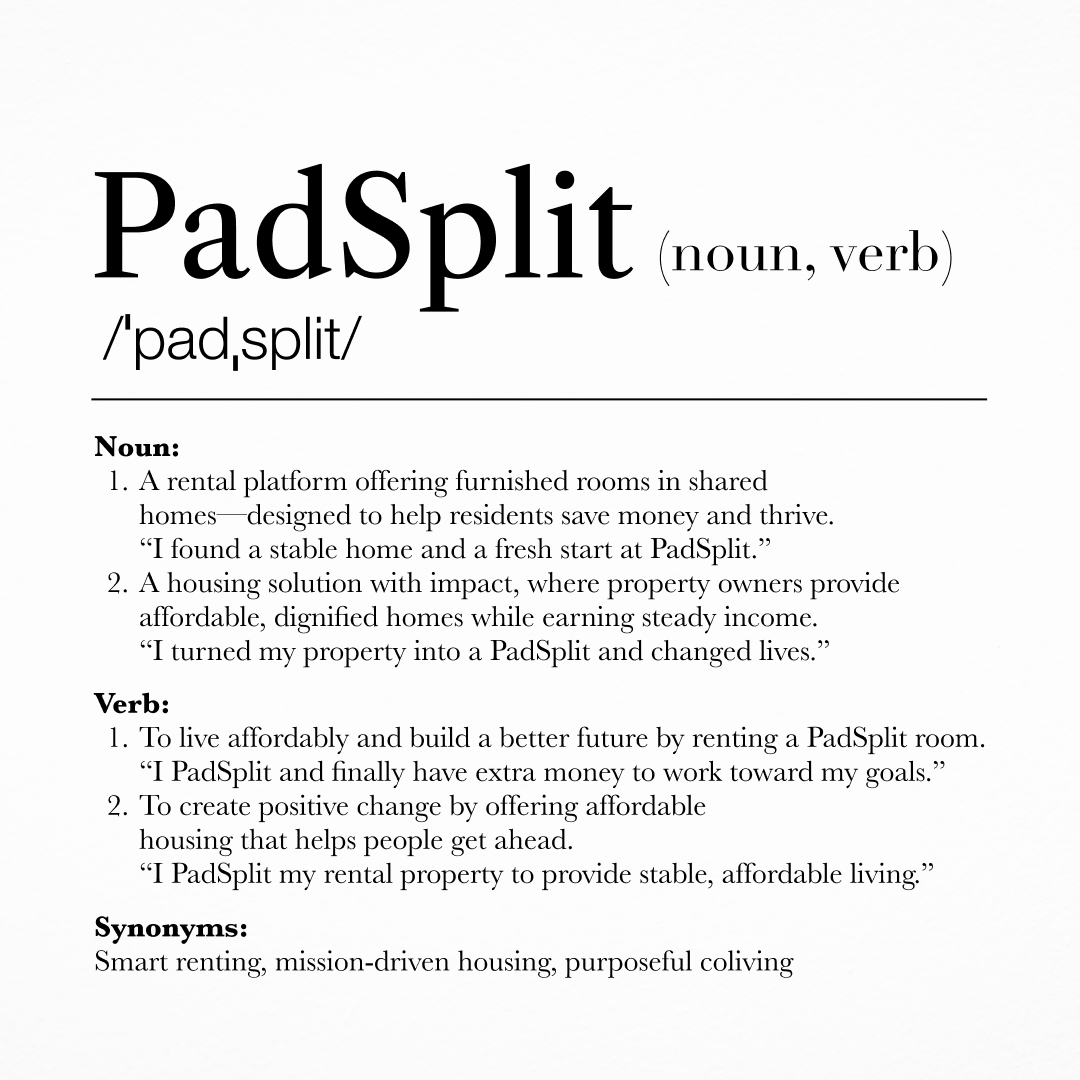 PadSplit's tweet image. PadSplit isn’t just a platform.

For renters, it’s a path to stability.
For property owners, it’s purpose with profit.
For cities, it’s a solution that already exists — it just needs the right keys to unlock it.

🔑 No matter where you are in life, you can PadSplit it.
#PadSplit