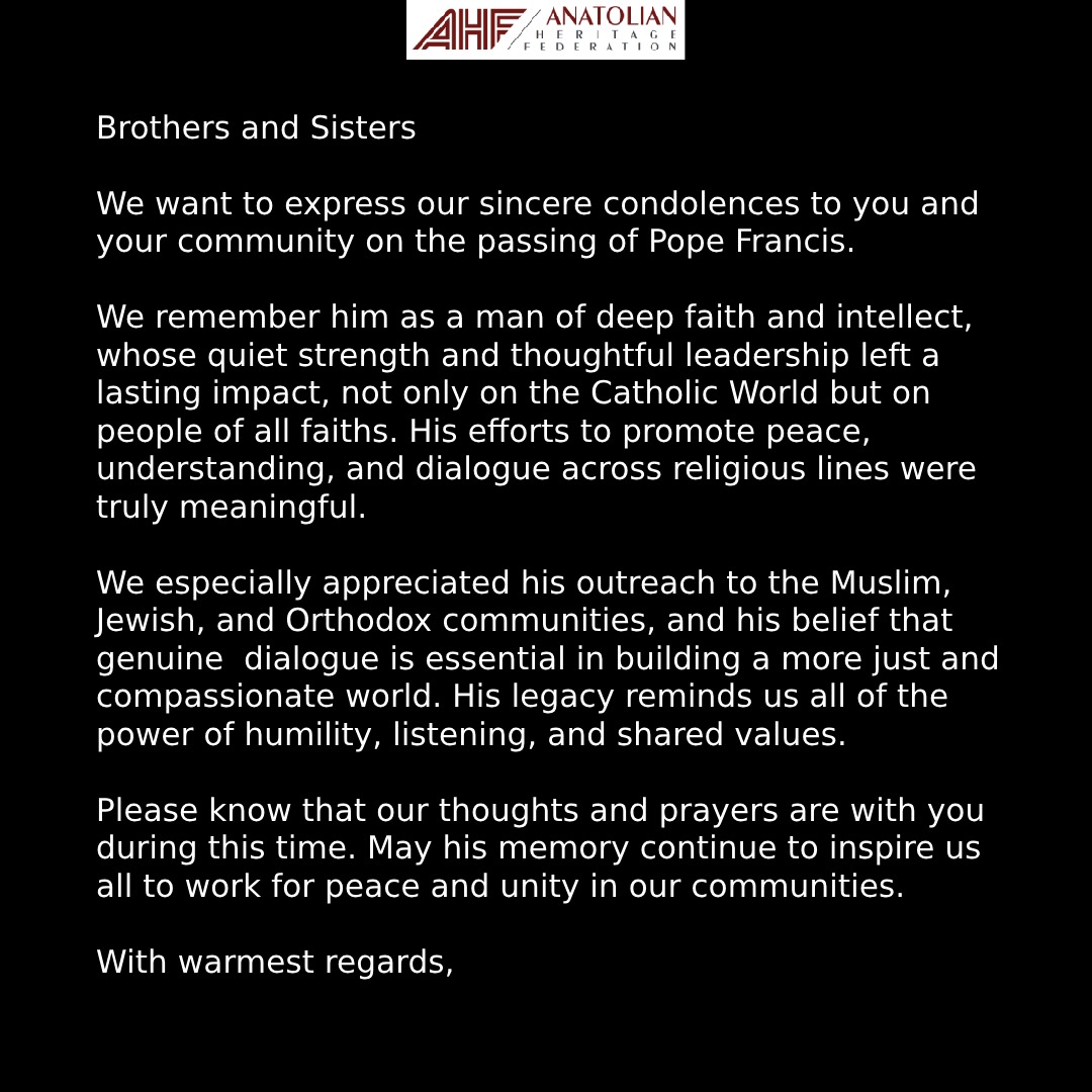 NorthbridgeCF's tweet photo. #PopeFrancis #interfaith #Legacy https://t.co/hKgGh2EwQt