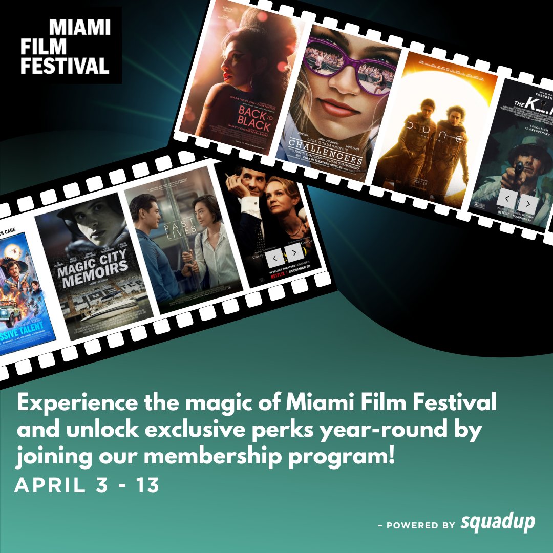 The #42nd <a href="/MiamiFilmFest/">Miami Film Festival</a> has come and gone, but their membership program is year round! 🎬

Join the magic - with exclusive screenings, events, and perks for film lovers 🍿 More details at the link in bio 🎥

#MiamiFilmFestival #MiamiFilm