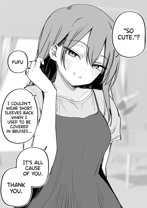 English Version! [My girlfriend who used to be covered in bruises, changing clothes.] 
