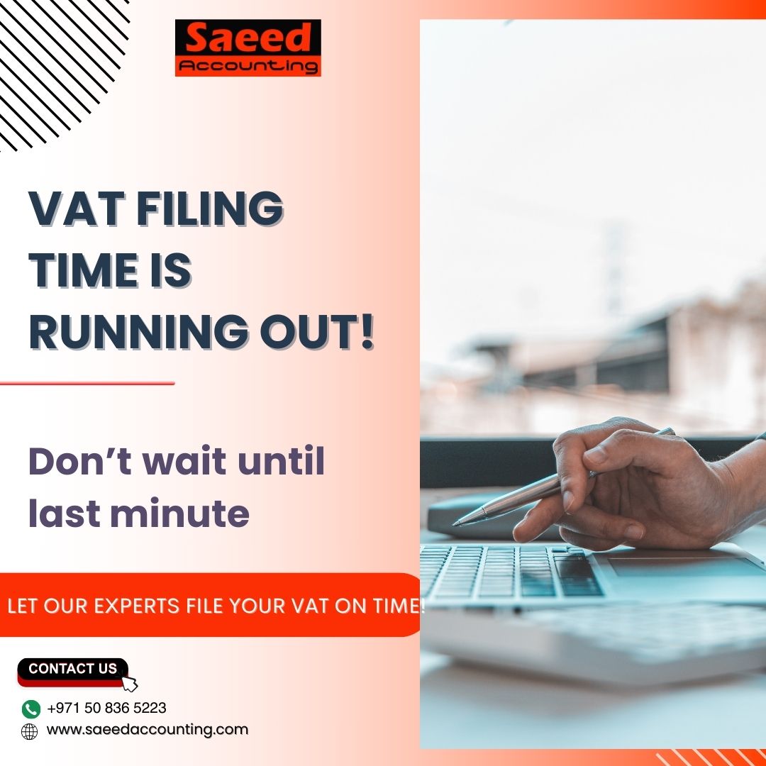saeedaccntng's tweet image. VAT Filing Deadline is Approaching Fast – Don’t Let Time Run Out!
#FinancialHealth #TaxHelp #FileWithConfidence #VATConsultants #TaxSupport