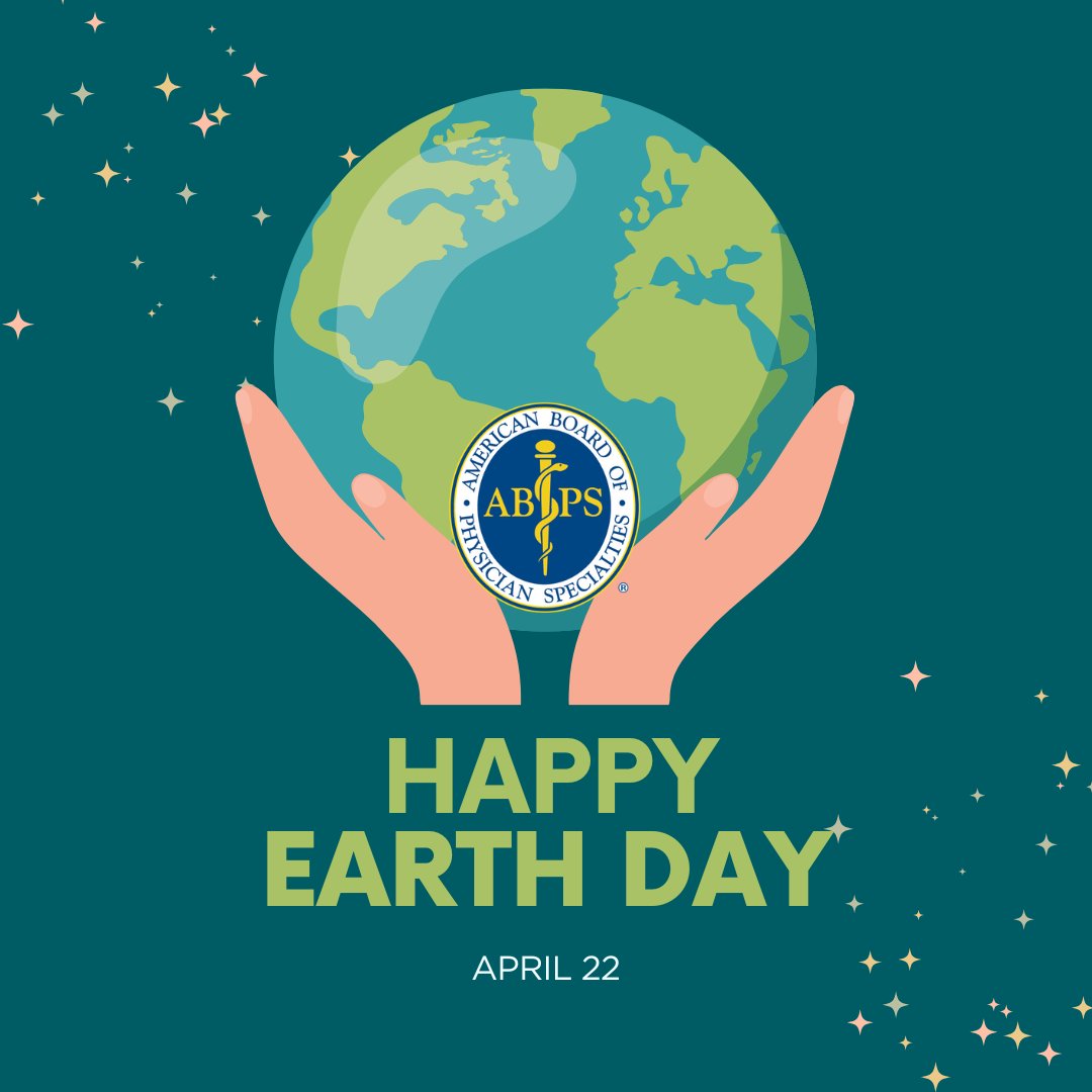 Happy Earth Day 2025 🌍🌿
.
.
.
#abps #americanboardofphysicianspecialties #boardcertification #boardcertified #recognizedchoice #physicianschoice #allopathicmedicine #osteopathicmedicine #BoardCertificationProud #DistinguishedPhysicians #GainPatientTrust #EarthDay2025