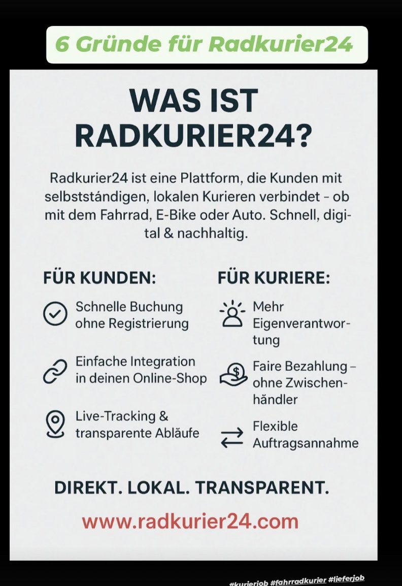 Radkurier24's tweet image. #tagdererde #WorldEarthDay #fairdelivery