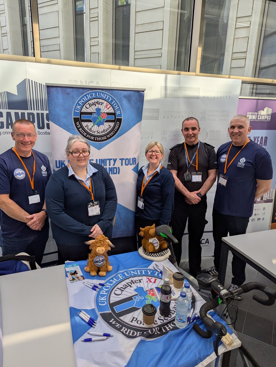 We attended a Health and Wellbeing event today to promote the <a href="/PolUnityTourUK/">UK Police Unity Tour</a> and met up with Lauren and Claire from <a href="/ScotsPoliceCU/">ScotsPoliceCU</a> who are supporting us again this year and without whose help we wouldn't be able to take part in the tour raising money for <a href="/UK_COPS/">COPS</a>