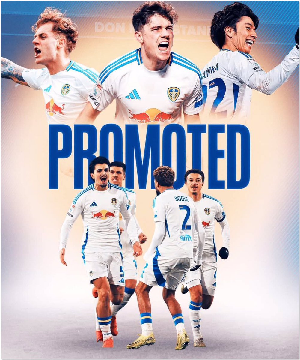 LeedSTUnited's tweet photo. We’re going up which is just freaking amazing and I’m really made up, but to go up as Champions would be the icing on the cake. So come on my beauties, 2 more wins that’s all we need, so let’s finish on a high 👊💙💛🤍 #LUFC #MOT #Promoted #2MoreGames #Believe https://t.co/pvIpn37mBN