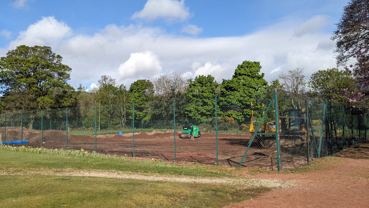 Work has begun to resurface the #tennis #courts in #Brodick #Arran with funding primarily from <a href="/the_LTA/">LTA</a> via their Parks Tennis Fund but also from <a href="/North_Ayrshire/">North Ayrshire Council</a> and <a href="/KALeisure/">K:A Leisure</a>.  A BIG thank you to all involved.