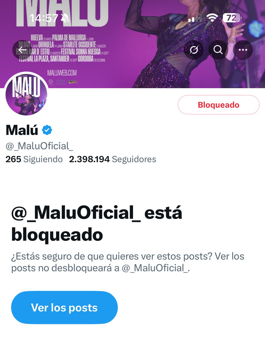 Estoy tan enfadado por la vuelta de Amaia Montero a LODVG que he bloqueado a Malú 😤