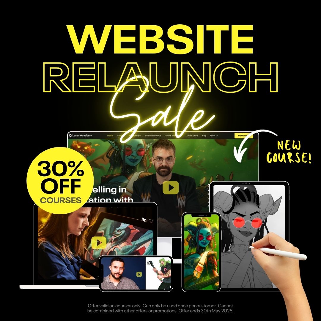 Houston, we have liftoff! 🚀

We just launched a shiny new website with:

🧑‍🎨 a NEW course
🎨 a NEW online workshop
🧑‍🎓 NEW mentorship dates
🎉 30% off courses with code LAUNCH30

Explore the all-new Lunar Academy here 👉 bit.ly/4lGLyep