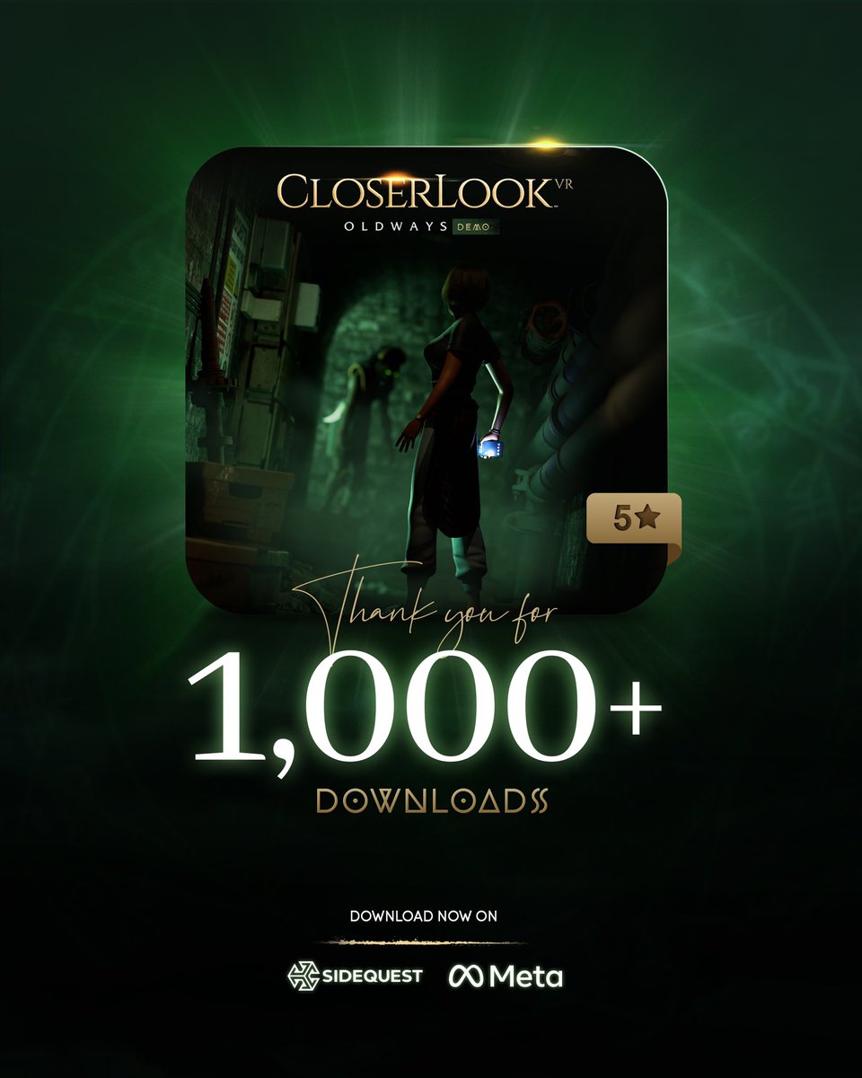 eMediaInteractv's tweet photo. 🎉 1,000+ Downloads with a 5 star rating — All Organic!
 CloserLook VR: Oldways has now crossed 1,000 downloads with an insane 80% conversion rate

It’s all been organic love, and y’all got us trending in multiple categories on SideQuestVR! 

Still haven’t tried it?

Link in Bio https://t.co/Eoq81F2xrp