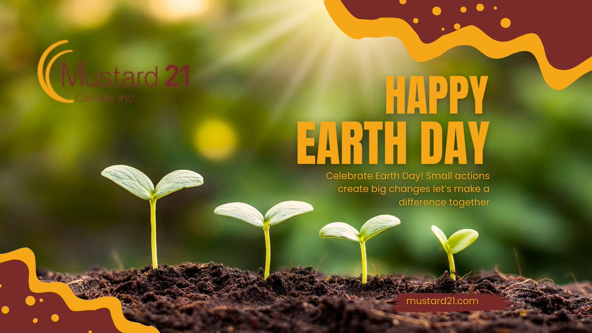 🌍 Happy Earth Day from Mustard21! 🌱

We're committed to a greener future through sustainable mustard seed innovation. Today, let's celebrate nature, agriculture, and our role in protecting the planet.

Together, we can grow a better tomorrow! 🌾🌎  

#EarthDay #AgInnovation
