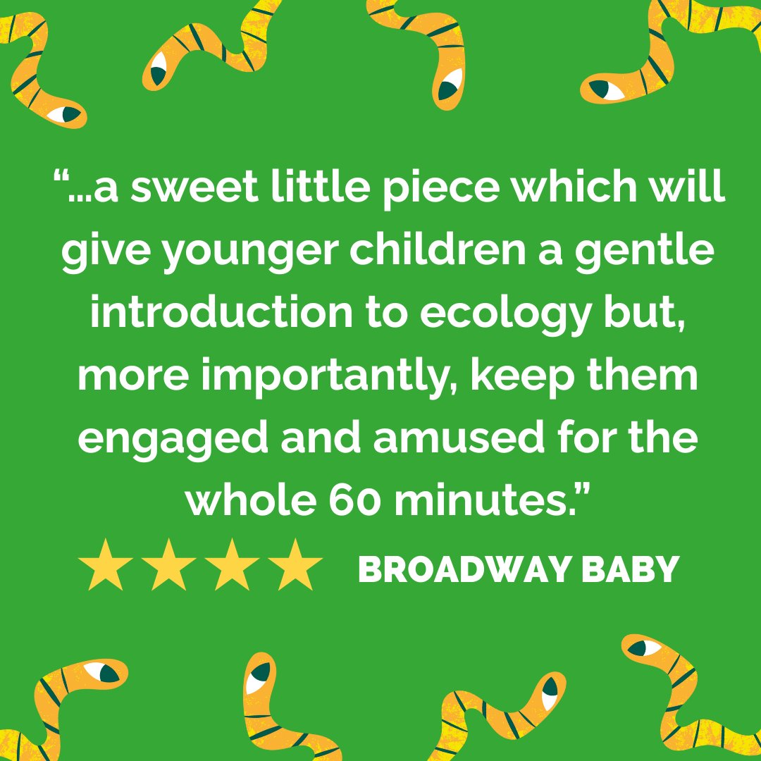 Eco Drama - follow us on Bluesky (@ecodrama1) on Twitter photo 🐛 The Worm is wriggling back to life! Our magical, musical tale for 3–7s tours Jan–Mar 2026.
🎭 Book now for theatre venues & schools: contact jade@ecodrama.co.uk
🌍 Celebrate nature, imagination & Earth’s hidden heroes!
More info: ow.ly/TAWs50VCcpy
#EcoDrama #TheWorm 🐛 The Worm is wriggling back to life! Our magical, musical tale for 3–7s tours Jan–Mar 2026.
🎭 Book now for theatre venues & schools: contact jade@ecodrama.co.uk
🌍 Celebrate nature, imagination & Earth’s hidden heroes!
More info: ow.ly/TAWs50VCcpy
#EcoDrama #TheWorm