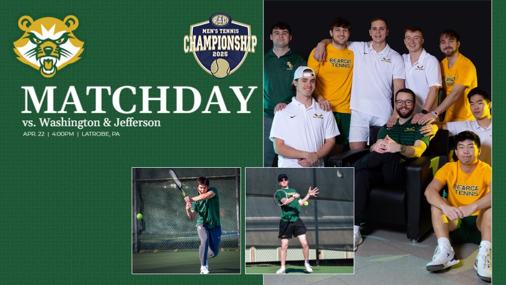 All smiles because it’s a playoff matchday at SVC! #WeGoUp #GoBearcats #d3tennis #pactennis