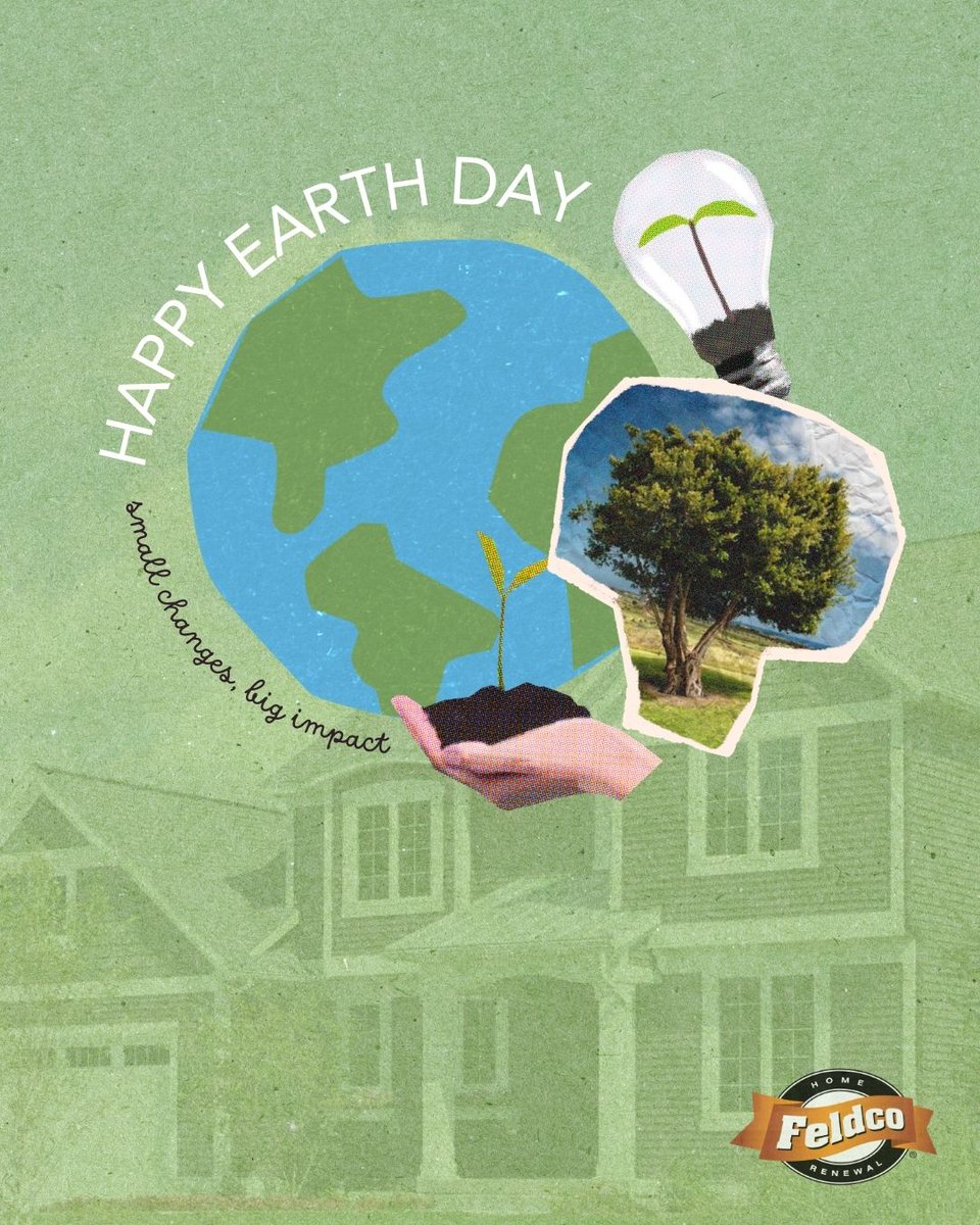 Happy Earth Day! 🌎 Sustainability starts right at home — and with Feldco’s energy-efficient products, you can reduce the energy your home uses year-round.
 
Our products help reduce your carbon footprint, minimize waste, and make your home more comfortable in every season