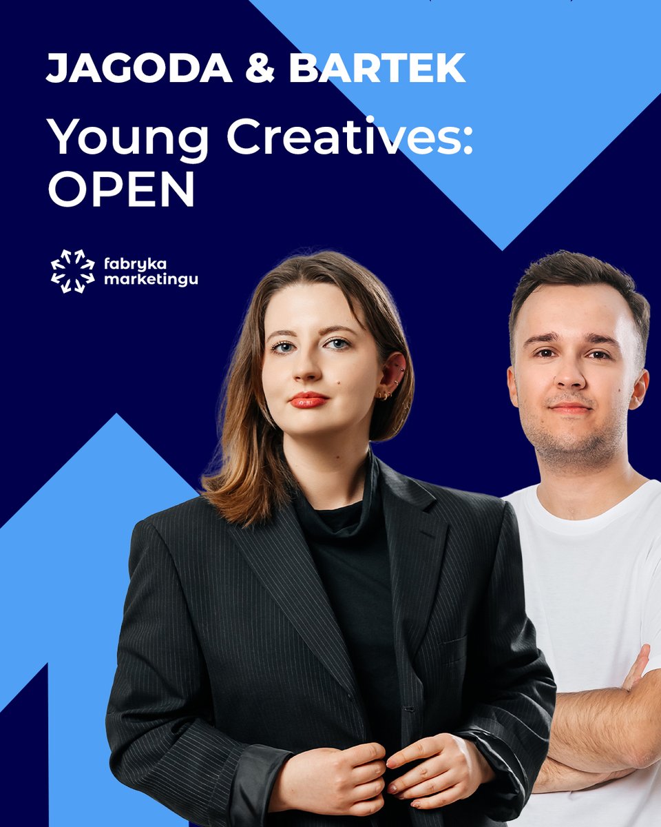 Rozkwit kreatywności trwa w najlepsze! 🌸

News z ostatniej chwili - Jagoda Borkowska (Creative Specialist) oraz Bartek Ciemięga (Senior Marketing &amp; PR Specialist) jako drugi zespół z Fabryki dołączają do starań o wygraną podczas tegorocznego konkursu Young Creatives! Swoich sił