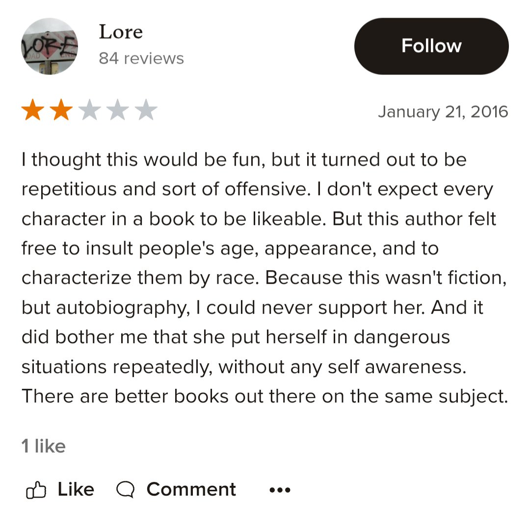 frenchtaxi's tweet image. Monica Porter's books reviews &amp;amp; ratings....🤢💩🗑️
#MonicaPorter #Books #Reading #Journalism