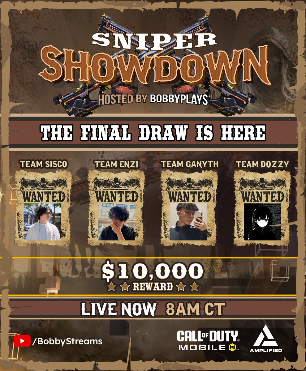 Sisco (@siscoconut) on Twitter photo LIVE NOW competing in <a href="/RealBobbyPlays/">Bobby Plays</a> $10,000 Sniper Showdown Event (DAY 2)
📺 youtube.com/live/0xRuoSVF7…
#CODMSniperShowdown #AMPd #codmobile LIVE NOW competing in <a href="/RealBobbyPlays/">Bobby Plays</a> $10,000 Sniper Showdown Event (DAY 2)
📺 youtube.com/live/0xRuoSVF7…
#CODMSniperShowdown #AMPd #codmobile