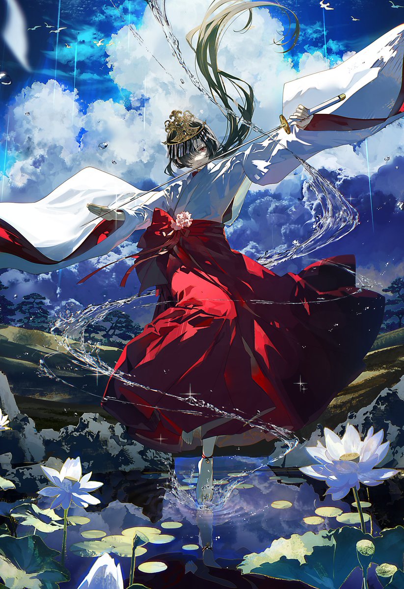 久賀フーナ/KugaHuna (@hu_na_) on Twitter photo 青雲の御禊
#絵師100人展 青雲の御禊
#絵師100人展