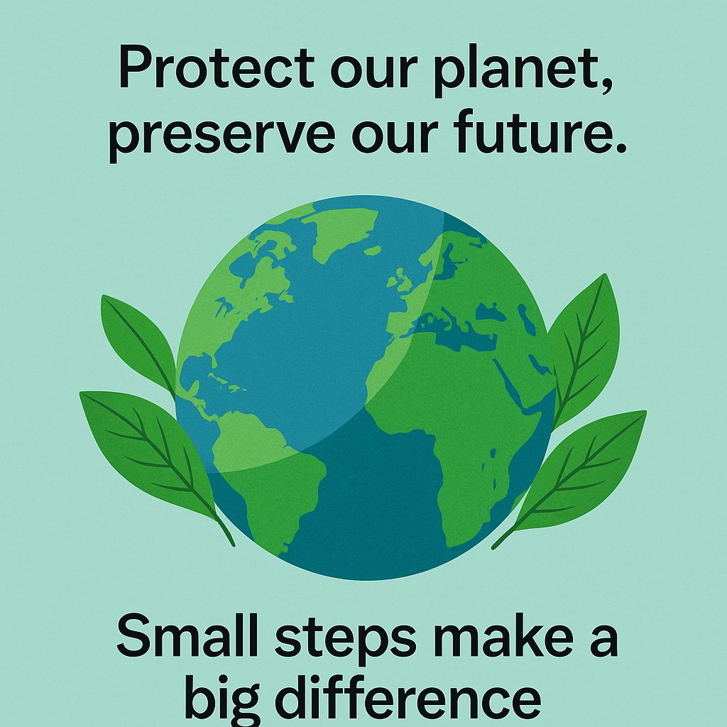 🌍 This #EarthDay2025, let's do more than just celebrate — let’s commit.
Plant a tree 🌱
Skip the plastic ♻️
Protect our only home 💙
Small steps. Big impact.
#ActForEarth #SustainableFuture #ClimateAction #GoGreen #EcoWarrior
