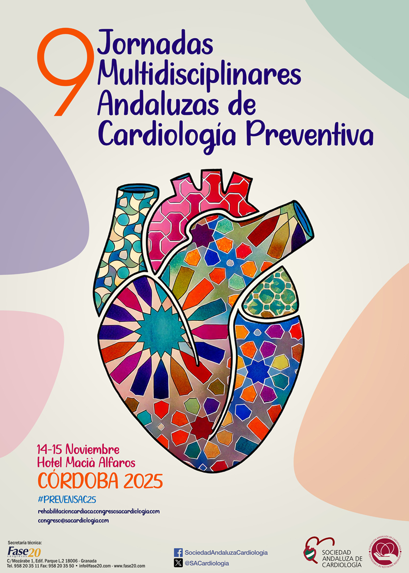 SACardiología (@sacardiologia) on Twitter photo 🚀Os comunicamos que ya podéis realizar la inscripción a las Novenas Jornadas Multidisciplinares Andaluzas de Cardiología Preventiva que tendrán lugar en Córdoba los días 14 y 15 de noviembre 2025.
¡Os esperamos!👋
👀
…ioncardiaca.congresosacardiologia.com/index.php?secc…
#prevensac24 <a href="/secardiologia/">Soc Esp Cardiología</a> 🚀Os comunicamos que ya podéis realizar la inscripción a las Novenas Jornadas Multidisciplinares Andaluzas de Cardiología Preventiva que tendrán lugar en Córdoba los días 14 y 15 de noviembre 2025.
¡Os esperamos!👋
👀
…ioncardiaca.congresosacardiologia.com/index.php?secc…
#prevensac24 <a href="/secardiologia/">Soc Esp Cardiología</a>